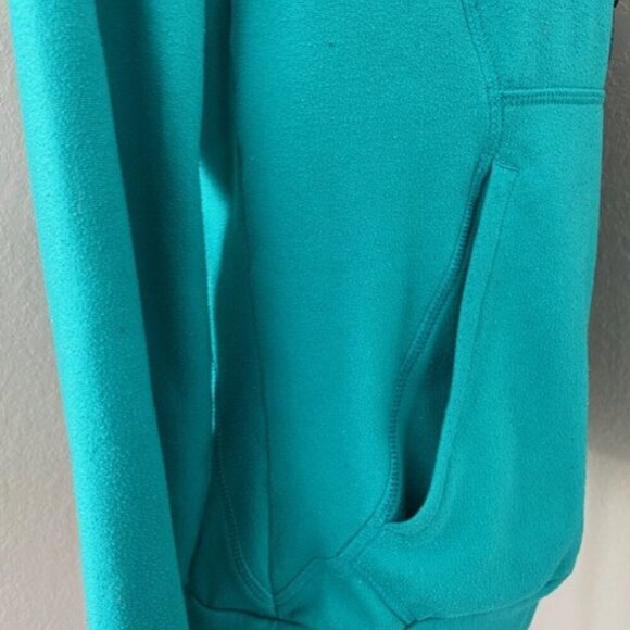 ADIDAS Microfleece Pullover Hoodie Teal XS - Picture 7 of 14